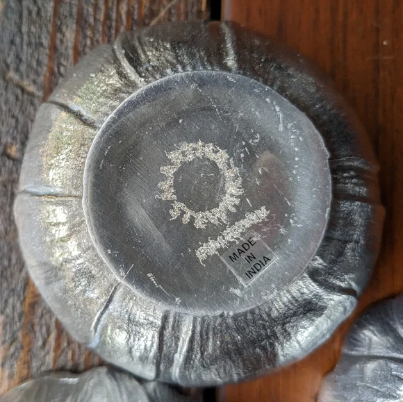 3 Martha Stewart Silver Floral Nut Bowls - Picture 8 of 12